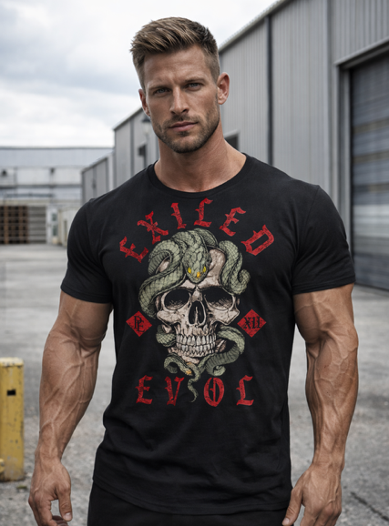 EXILED - PREMIUM MEN'S S/S T SHIRT - BLACK