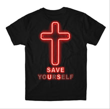 Load image into Gallery viewer, UNISEX SHORT SLEEVE NEON CROSS T SHIRT
