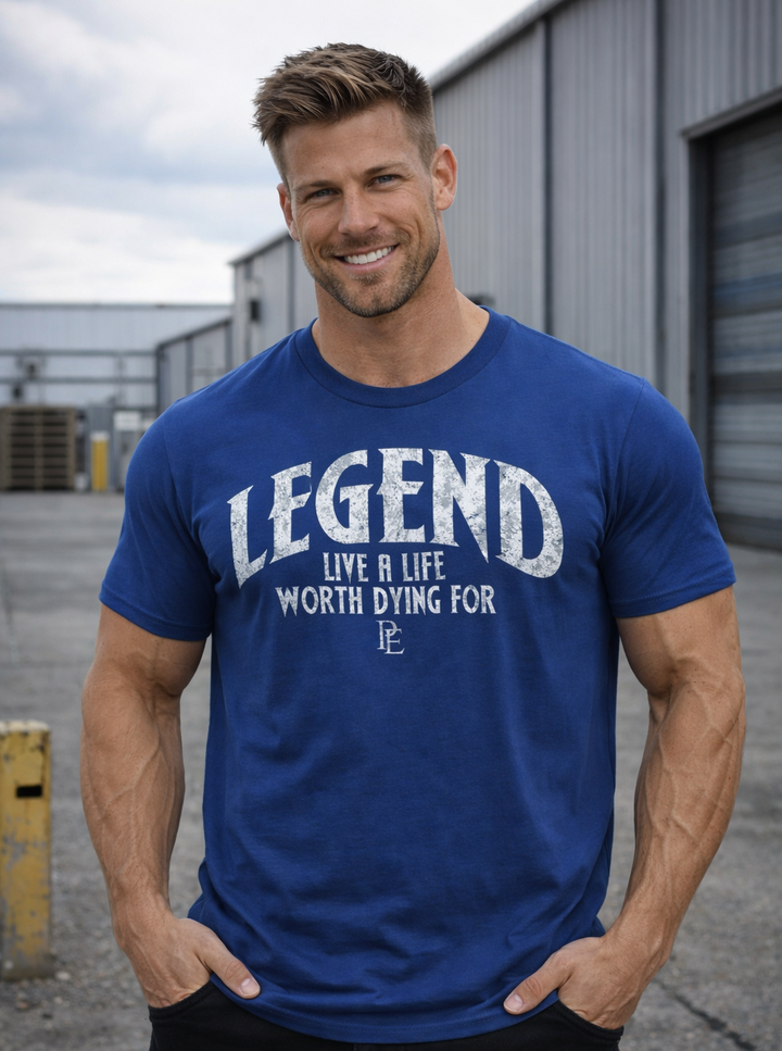 LEGEND - PREMIUM MEN'S S/S T SHIRT - COOL BLUE