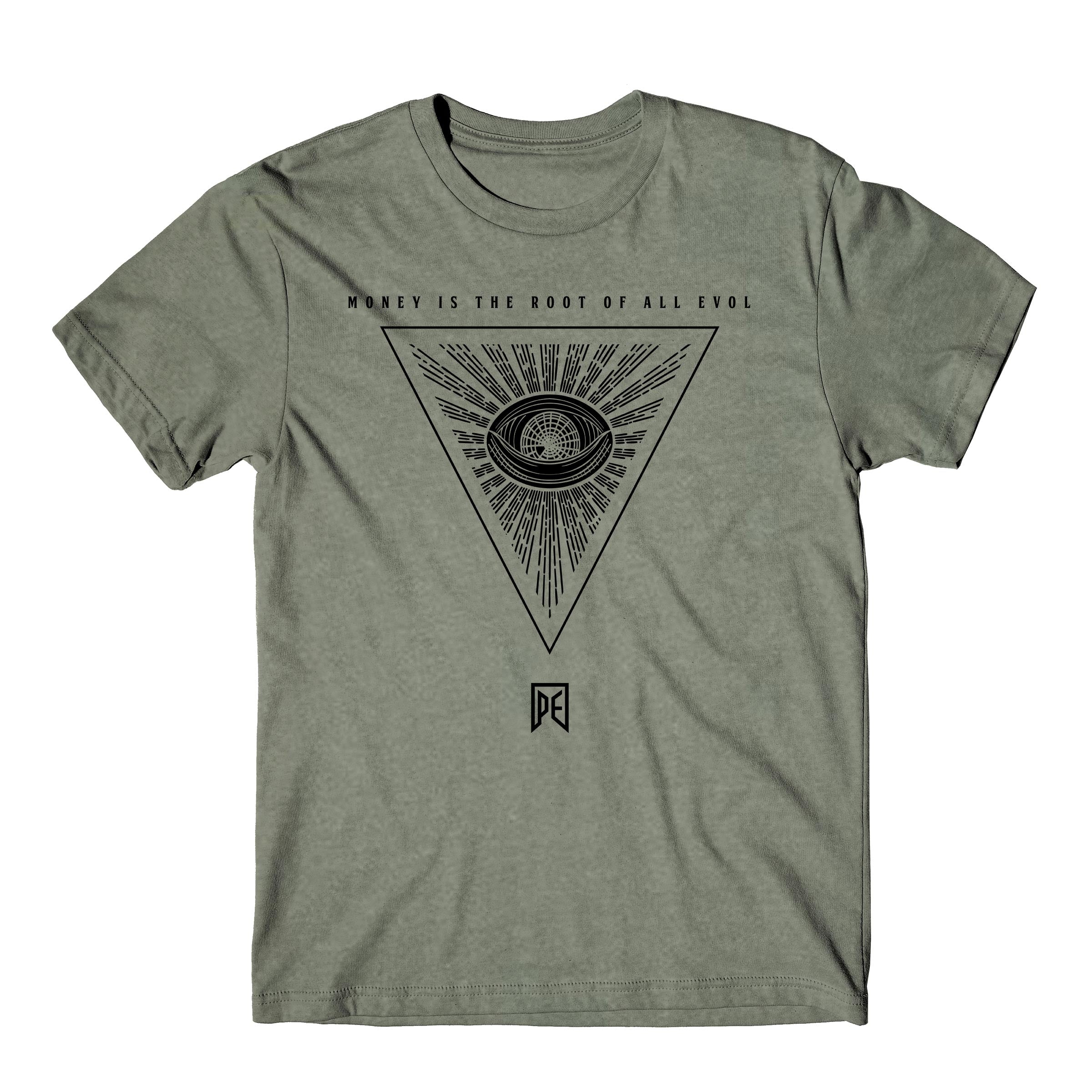 THE ROOT OF EVOL - PREMIUM MEN'S VINTAGE GARMENT DYED T-SHIRT - MOSS