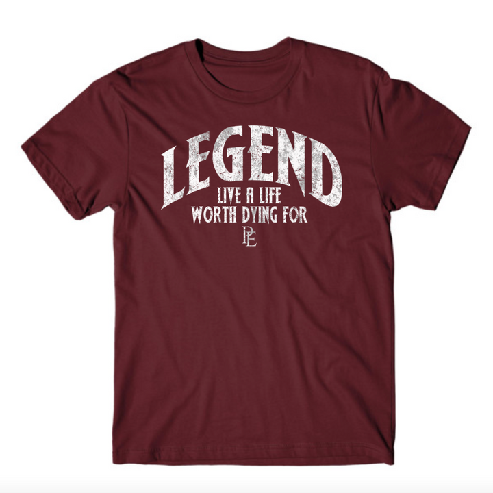 LEGEND - PREMIUM MEN'S S/S T SHIRT - MAROON