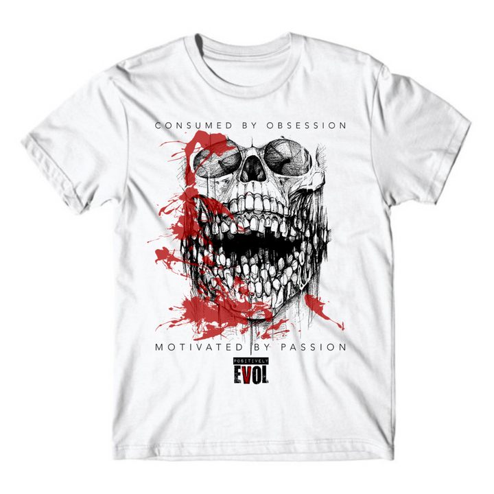 CONSUMED - PREMIUM MEN'S S/S T SHIRT - WHITE