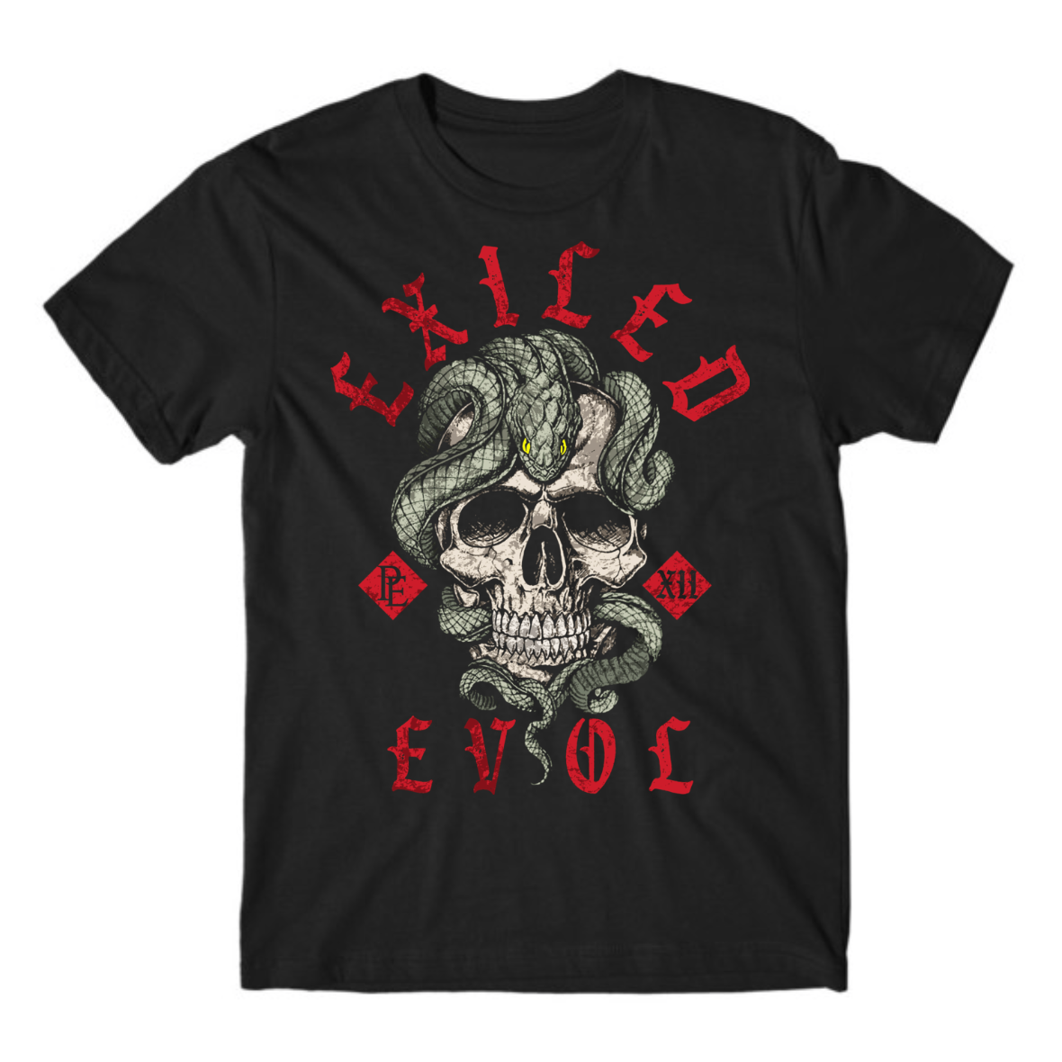 EXILED - PREMIUM MEN'S S/S T SHIRT - BLACK
