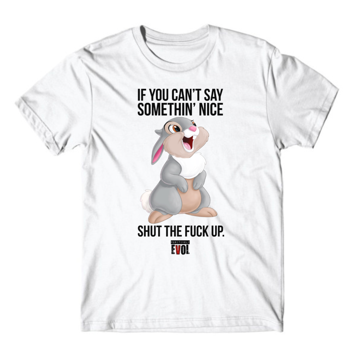 SHUT THE F#$K UP - PREMIUM MEN'S S/S T SHIRT - WHITE