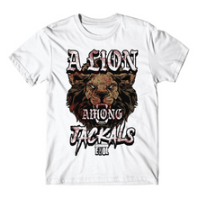 Load image into Gallery viewer, LION AMONG JACKALS - PREMIUM S/S T SHIRT- WHITE
