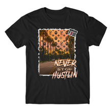 Load image into Gallery viewer, NEVER STOP HUSTLIN - PREMIUM S/S T SHIRT - BLACK

