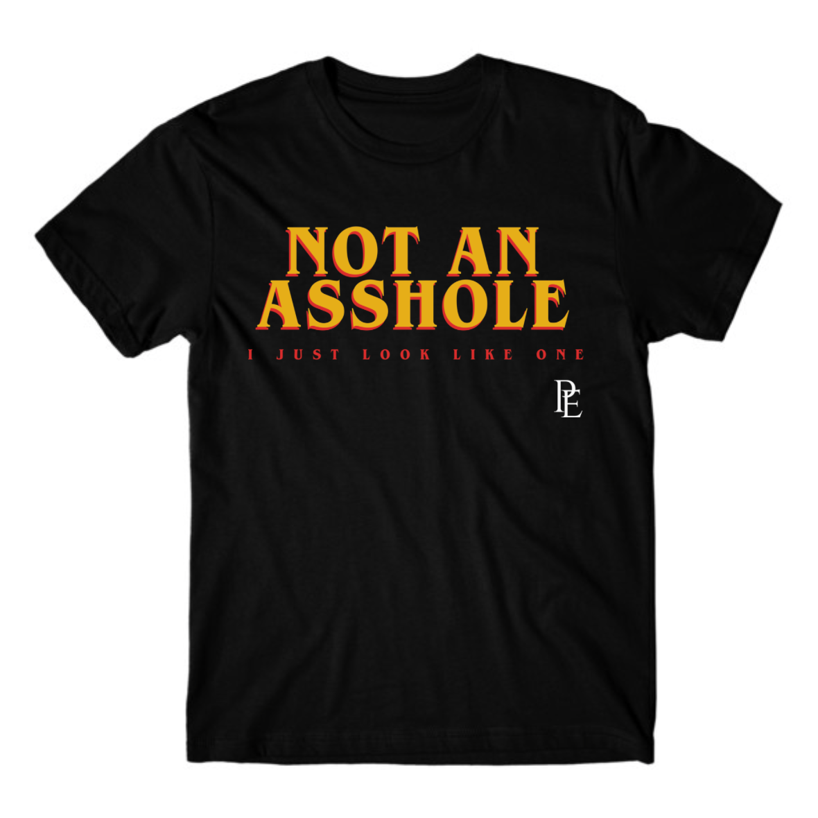 NOT AN ASSHOLE - PREMIUM MEN'S S/S T SHIRT- BLACK