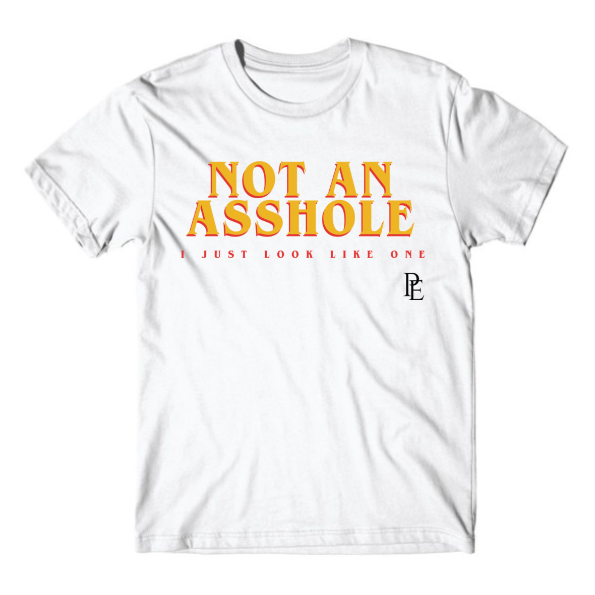 NOT AN ASSHOLE - PREMIUM MEN'S S/S T SHIRT - WHITE