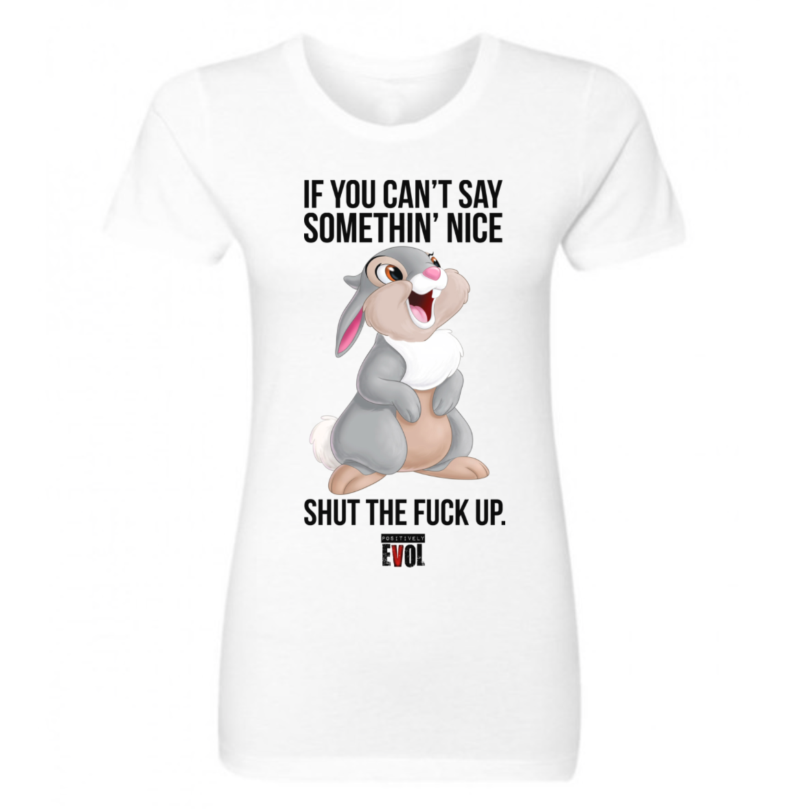 SHUT THE F#$K UP - PREMIUM WOMEN'S S/S TEE - WHITE