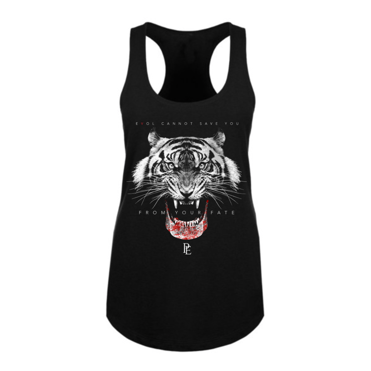 YOUR FATE - PREMIUM WOMEN'S RACERBACK TANKTOP - BLACK