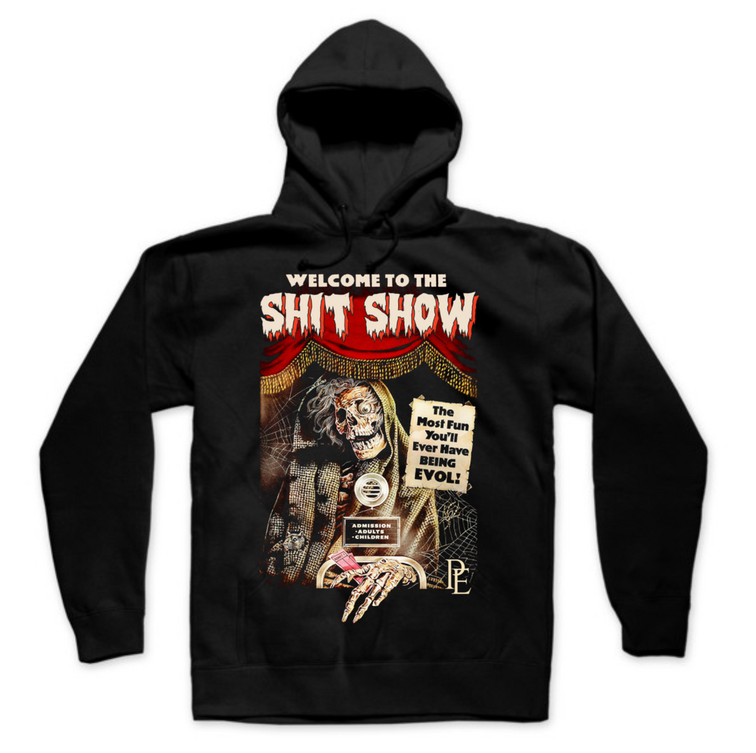 WELCOME TO THE SHIT SHOW - PREMIUM MEN'S/ UNISEX PULLOVER - BLACK