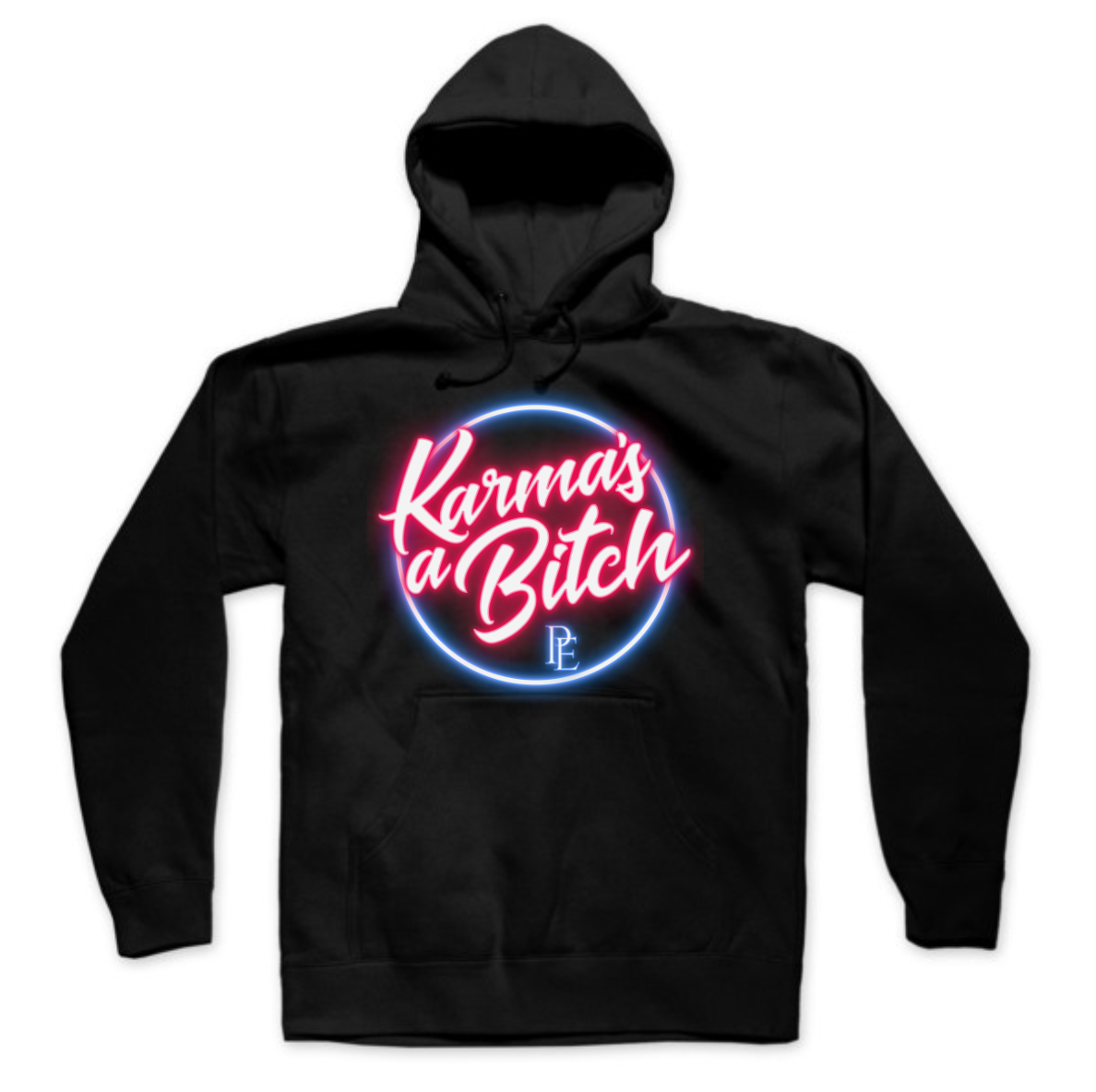 KARMA'S A BITCH - PREMIUM UNISEX PULLOVER HOODIE