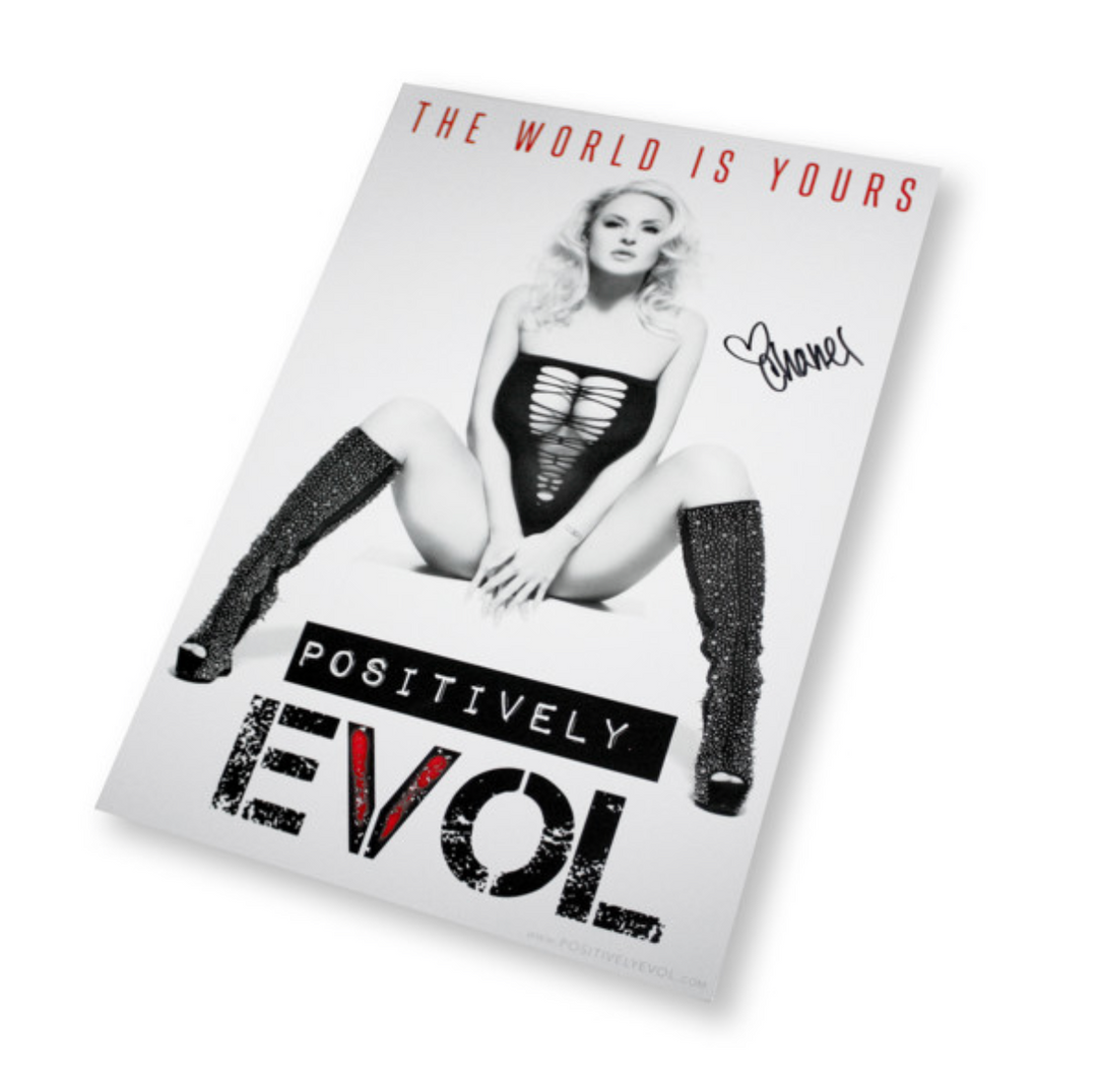 ***AUTOGRAPHED POSTER*** - CHANEL RENEE THE WORLD IS YOURS