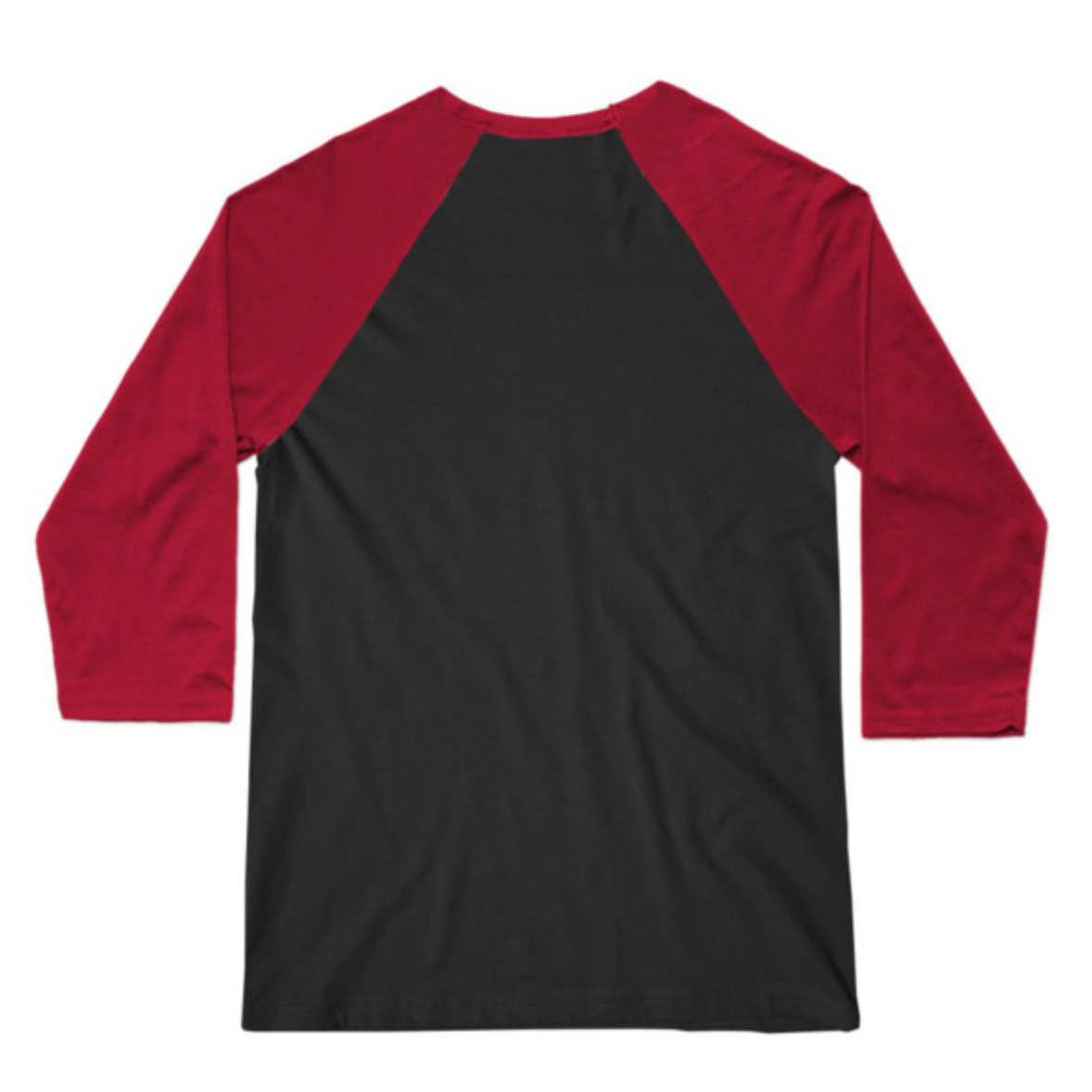 EMBRACE - PREMIUM 3/4 SLEEVE BASEBALL TEE - BLACK/RED