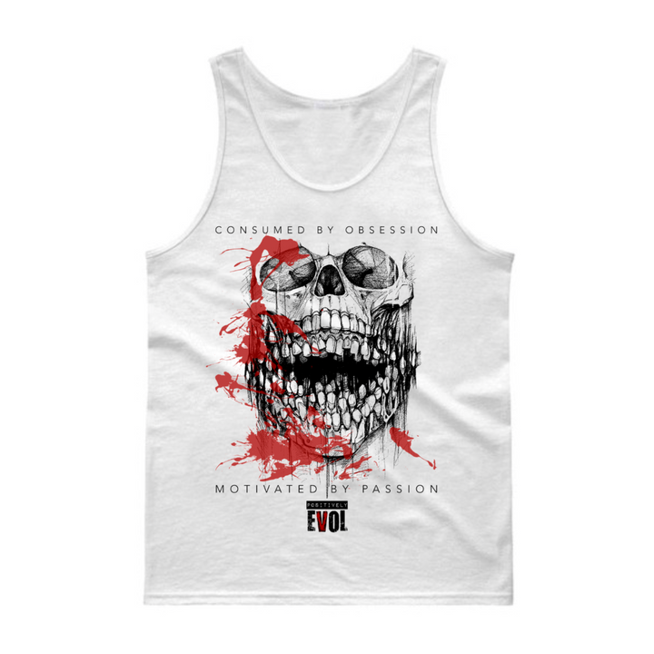 CONSUMED - PREMIUM MEN'S TANK TOP- WHITE