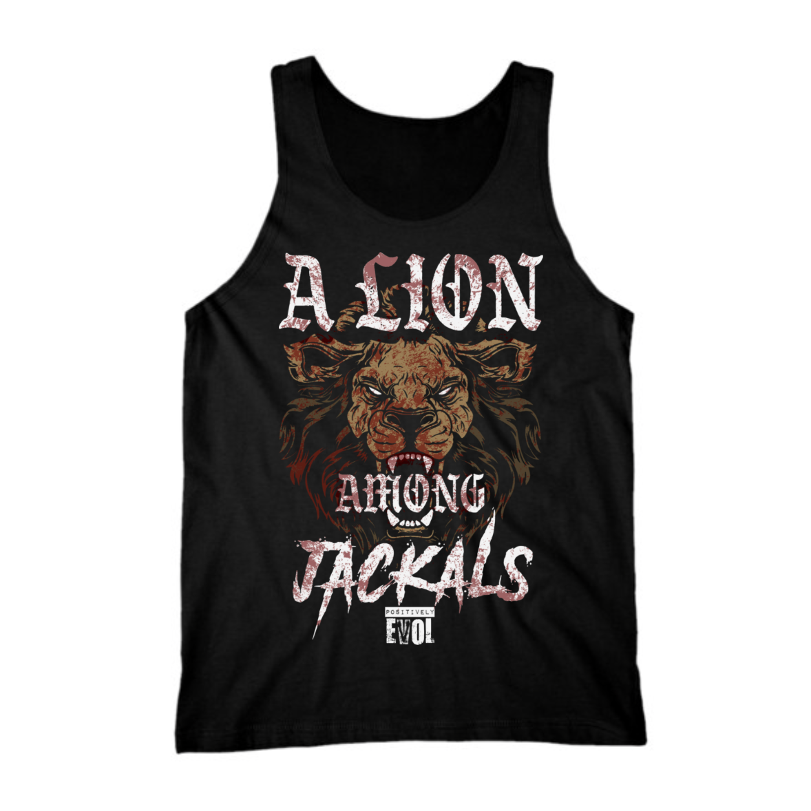 LION AMONG JACKALS - PREMIUM TANK TOP- BLACK